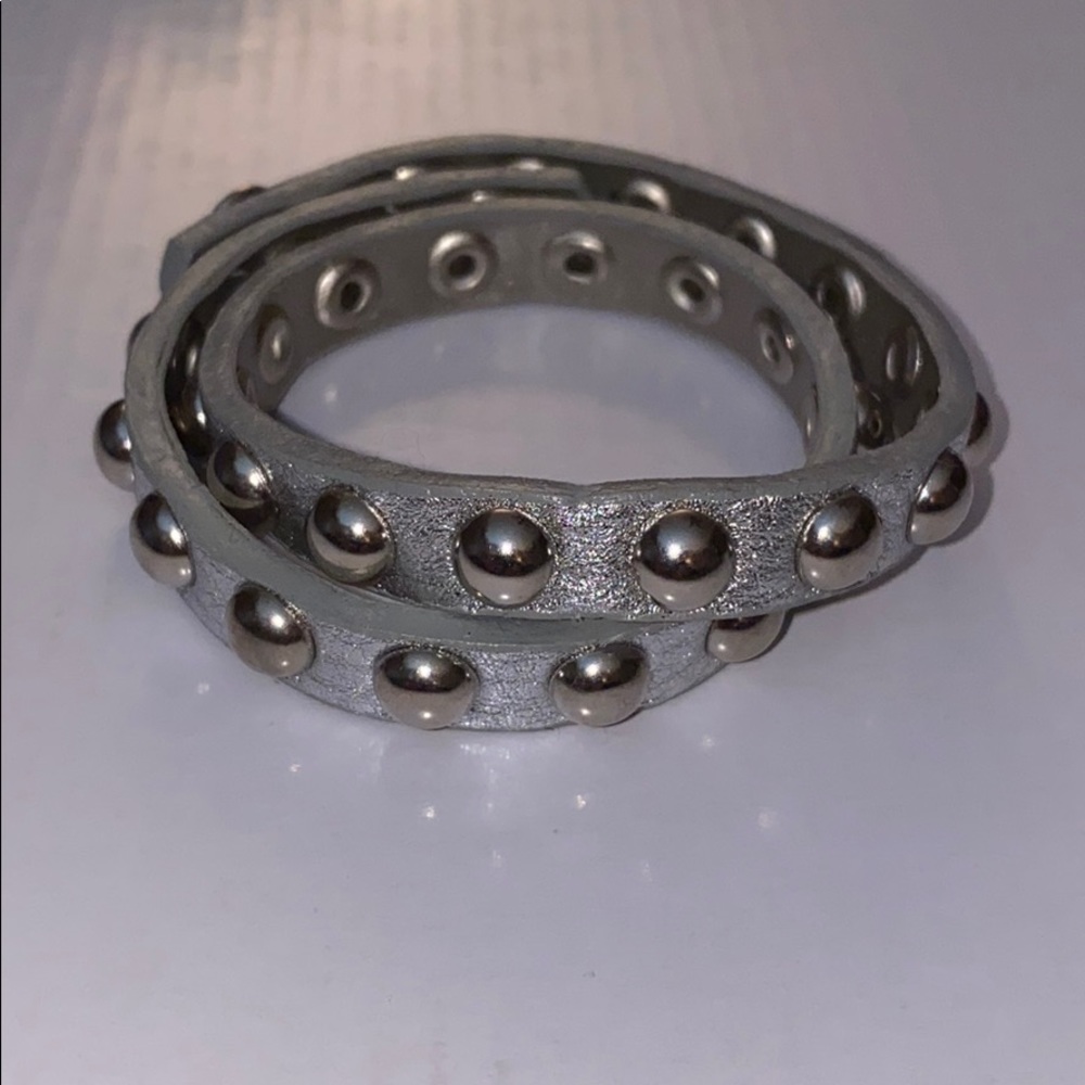 Tasha silver stud wrap bracelet